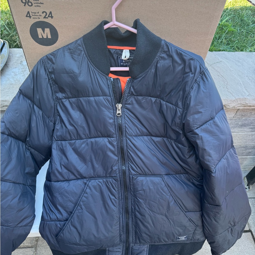 Abercrombie & Fitch Black Puffer Jacket for Mens